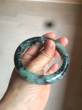 Load image into Gallery viewer, 55.5mm Certified Type A 100% Natural dark green/blue/black Jadeite Jade bangle AZ48-9770
