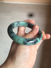 Load image into Gallery viewer, 55.5mm Certified Type A 100% Natural dark green/blue/black Jadeite Jade bangle AZ48-9770
