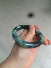 Load image into Gallery viewer, 55.5mm Certified Type A 100% Natural dark green/blue/black Jadeite Jade bangle AZ48-9770
