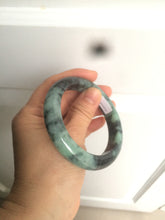 Load image into Gallery viewer, 55.5mm Certified Type A 100% Natural dark green/blue/black Jadeite Jade bangle AZ48-9770
