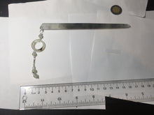 Load image into Gallery viewer, 16cm 100% Natural icy watery black/clear (水墨) Xiu Jade Serpentine hairpin AW27
