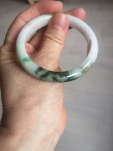 Load image into Gallery viewer, 52mm certified Type A 100% Natural sunny green yellow brown white oval Jadeite Jade bangle Q138-1727
