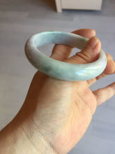 Load image into Gallery viewer, 58mm 100% natural certified light green purple yellow(FU LU SHOU) jadeite jade bangle BN37-7345
