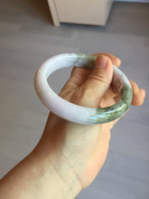 Load image into Gallery viewer, 62.5mm 100% natural certified light green purple pink jadeite jade bangle BN36
