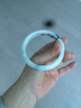 Load image into Gallery viewer, 56.5mm certified type A 100% Natural dark green/white jadeite jade bangle BG75-1837
