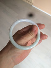 Load image into Gallery viewer, 57mm Certified Type A 100% Natural light green round cut Jadeite Jade bangle AX119-7549
