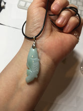 Load image into Gallery viewer, 100% Natural green/dark green/yellow/purple jadeite jade 3D fish Pendant group BF154
