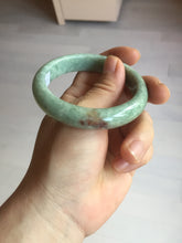 Load image into Gallery viewer, 53.7mm Certified 100% natural Type A sunny green red jadeite jade bangle BQ19-5461
