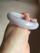 Load image into Gallery viewer, 57mm certified 100% natural type A purple/white jadeite jade bangle E81-0823
