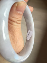 Load image into Gallery viewer, 57mm certified 100% natural type A purple/white jadeite jade bangle E81-0823
