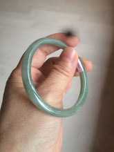 Load image into Gallery viewer, 51.5mm certified 100% natural Type A oily dark green oval jadeite jade bangle AZ46-1488
