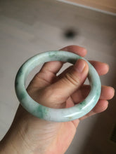 Load image into Gallery viewer, 60.7mm Certified Type A 100% Natural green/white jdeite Jade bangle AE57-4355
