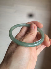 Load image into Gallery viewer, 51.5mm certified 100% natural Type A oily dark green oval jadeite jade bangle AZ46-1488
