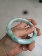 Load image into Gallery viewer, 60.7mm Certified Type A 100% Natural green/white jdeite Jade bangle AE57-4355
