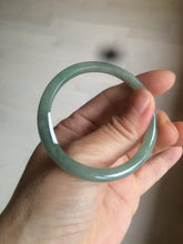 Load image into Gallery viewer, 51.5mm certified 100% natural Type A oily dark green oval jadeite jade bangle AZ46-1488
