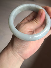 Load image into Gallery viewer, 56.5mm 100% natural type A white/light green jadeite jade bangle BN103-9764
