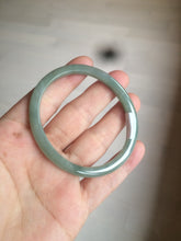 Load image into Gallery viewer, 51.5mm certified 100% natural Type A oily dark green oval jadeite jade bangle AZ46-1488
