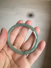 Load image into Gallery viewer, 51.5mm certified 100% natural Type A oily dark green oval jadeite jade bangle AZ46-1488
