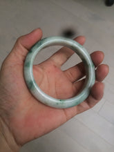 Load image into Gallery viewer, 60.7mm Certified Type A 100% Natural green/white jdeite Jade bangle AE57-4355
