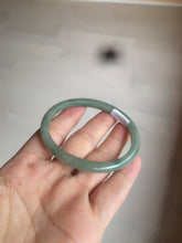 Load image into Gallery viewer, 51.5mm certified 100% natural Type A oily dark green oval jadeite jade bangle AZ46-1488
