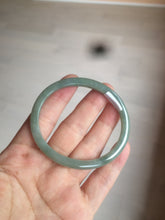 Load image into Gallery viewer, 51.5mm certified 100% natural Type A oily dark green oval jadeite jade bangle AZ46-1488
