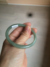 Load image into Gallery viewer, 51.5mm certified 100% natural Type A oily dark green oval jadeite jade bangle AZ46-1488
