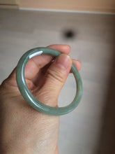 Load image into Gallery viewer, 51.5mm certified 100% natural Type A oily dark green oval jadeite jade bangle AZ46-1488
