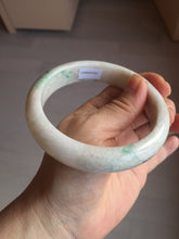 Load image into Gallery viewer, 64.8mm Certified Type A 100% Natural sunny green/white/beige chubby Jadeite Jade bangle GL26-3-4015
