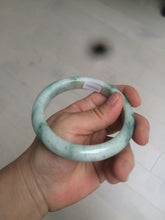 Load image into Gallery viewer, 60.7mm Certified Type A 100% Natural green/white jdeite Jade bangle AE57-4355
