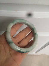 Load image into Gallery viewer, 60.7mm Certified Type A 100% Natural green/white jdeite Jade bangle AE57-4355
