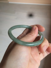 Load image into Gallery viewer, 51.5mm certified 100% natural Type A oily dark green oval jadeite jade bangle AZ46-1488
