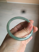 Load image into Gallery viewer, 51.5mm certified 100% natural Type A oily dark green oval jadeite jade bangle AZ46-1488
