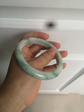 Load image into Gallery viewer, 60.7mm Certified Type A 100% Natural green/white jdeite Jade bangle AE57-4355
