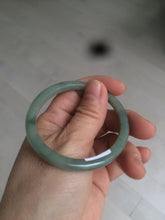 Load image into Gallery viewer, 51.5mm certified 100% natural Type A oily dark green oval jadeite jade bangle AZ46-1488
