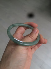 Load image into Gallery viewer, 51.5mm certified 100% natural Type A oily dark green oval jadeite jade bangle AZ46-1488
