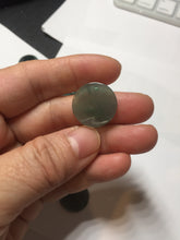 Load image into Gallery viewer, 100% Natural type A dark blue/green/gray round Guatemala Jadeite Jade safe and sound pendant group BF155
