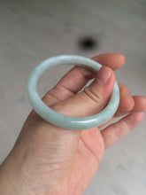 Load image into Gallery viewer, 50.5mm Certified Type A 100% Natural light green round cut Jadeite Jade bangle AX118-7551

