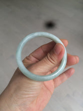 Load image into Gallery viewer, 50.5mm Certified Type A 100% Natural light green round cut Jadeite Jade bangle AX118-7551
