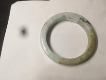 Load image into Gallery viewer, 54.5mm certified Type A 100% Natural light green/brown square Jadeite Jade bangle R103-1760
