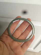 Load image into Gallery viewer, 51.5mm certified 100% natural Type A oily dark green oval jadeite jade bangle AZ46-1488
