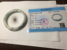 Load image into Gallery viewer, 60.7mm Certified Type A 100% Natural green/white jdeite Jade bangle AE57-4355
