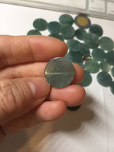 Load image into Gallery viewer, 100% Natural type A dark blue/green/gray round Guatemala Jadeite Jade safe and sound pendant group BF155
