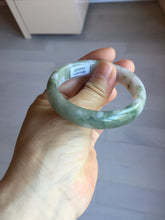 Load image into Gallery viewer, 50mm certified 100% natural Type A light watermelon rind green/yellow/purple jadeite jade bangle BN33-4499
