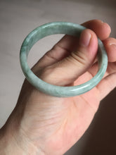 Load image into Gallery viewer, 53.7mm certified Type A 100% Natural green thin Jadeite Jade bangle D135-2831
