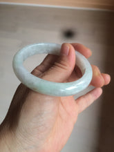 Load image into Gallery viewer, 52mm certified Type A 100% Natural icy light green oval Jadeite Jade bangle AZ45-5053
