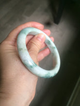 Load image into Gallery viewer, 60.7mm Certified Type A 100% Natural green/white jdeite Jade bangle AE57-4355
