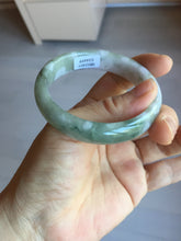 Load image into Gallery viewer, 50mm certified 100% natural Type A light watermelon rind green/yellow/purple jadeite jade bangle BN33-4499
