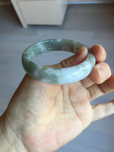 Load image into Gallery viewer, 50mm certified 100% natural Type A light watermelon rind green/yellow/purple jadeite jade bangle BN33-4499
