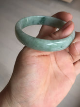 Load image into Gallery viewer, 53.7mm certified Type A 100% Natural green thin Jadeite Jade bangle D135-2831
