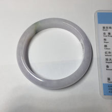 Load image into Gallery viewer, 56.3mm certified 100% natural type A icy watery green/purple/yellow(FU LU SHOU) jadeite jade bangle BN91-3562
